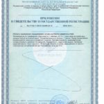 Свидетельство (сертификат) на сосновую пыльцу с молоком Новая Эра - приложение