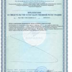 Свидетельство (сертификат) на сосновую пыльцу с овощами и фруктами Новая Эра - приложение